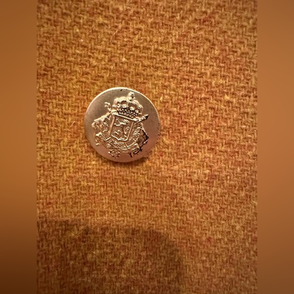 J Crew Majesty wool pea coat in a beautiful fall, dark yellow, mustard color - Picture 3 of 6